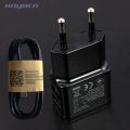 Dual 2 Ports EU Plug USB Charger Adapter For Samsung/Xiaomi Mi5/Meizu Or V8 Micro USB Cable, 5.2V 2A Charging Wall Power Travel. 