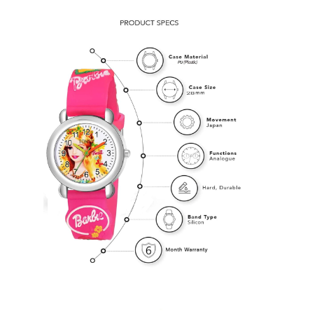 Pakistan%20Holesales%20STUFF%20White%20Dial%20Barbie%20Love%20Watch%20Series%20Analogue%20Girl's%20Watch%20-%20Image%206