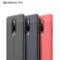 OnePlus 7 Pro Case, Kunpon Litchi Skin Non Slip Armor Shock Absorption Carbon Fiber Texture Soft TPU Leather Anti-skid Thin Protective Shell Back Cover Phone Casing for OnePlus 7 Pro. 