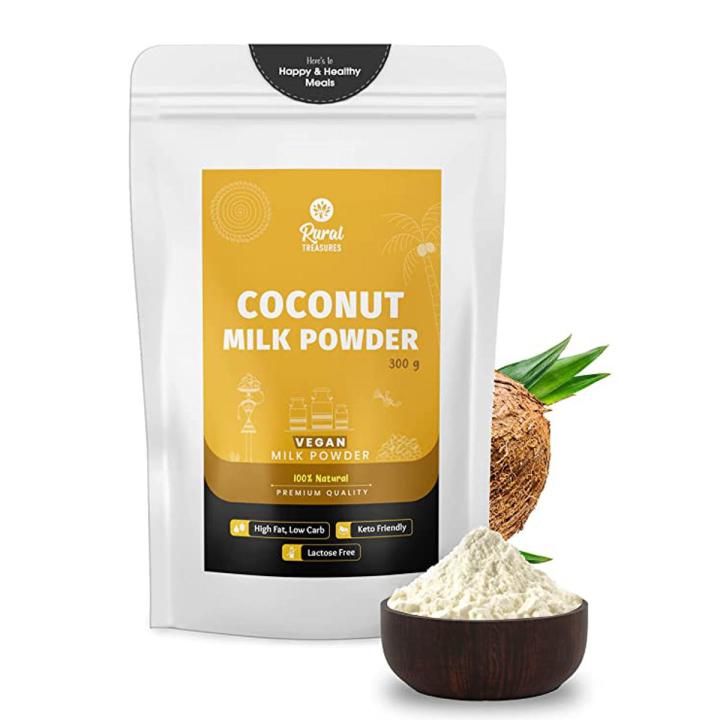 Coconut Milk Powder | Entirely Plant Based | Natural, Edible, Vegan, Lactose Free, Nutritional | Paleo, Keto Diet | High Fat, Low Carb | Coconut Cream | 300g Pouch