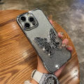 For Samsung Galaxy A51 4G A71 4G A21s A31 M51 M31 M30s M21 Back Cover with Cute Butterfly Stand Luxury Slim Gradient Plating Glitter Girls Phone Case Clear Soft Silicone Protective Cases Pouch. 
