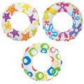 Intex 59230 / 59241 Recreation 20/24 Inch Lively Print Swim Ring Summer Fun Float Inflatable For Kids Baby Swimming Pool Ring Tube 3+ year age. 