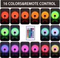 Remote Control Sunset Projection Lamp 16 Colors Changing Rainbow Sun Halo Led Atmosphere Night Light USB Powered for Celebrities  / _TikTok. 