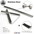AAI Store Stainless Steel Nunchaku for Martial Arts Training, Durable Bruce Lee Style Nunchucks with Steel Chain, Karate & Ninja Practice Sticks for Self-Defense & Exercise. 