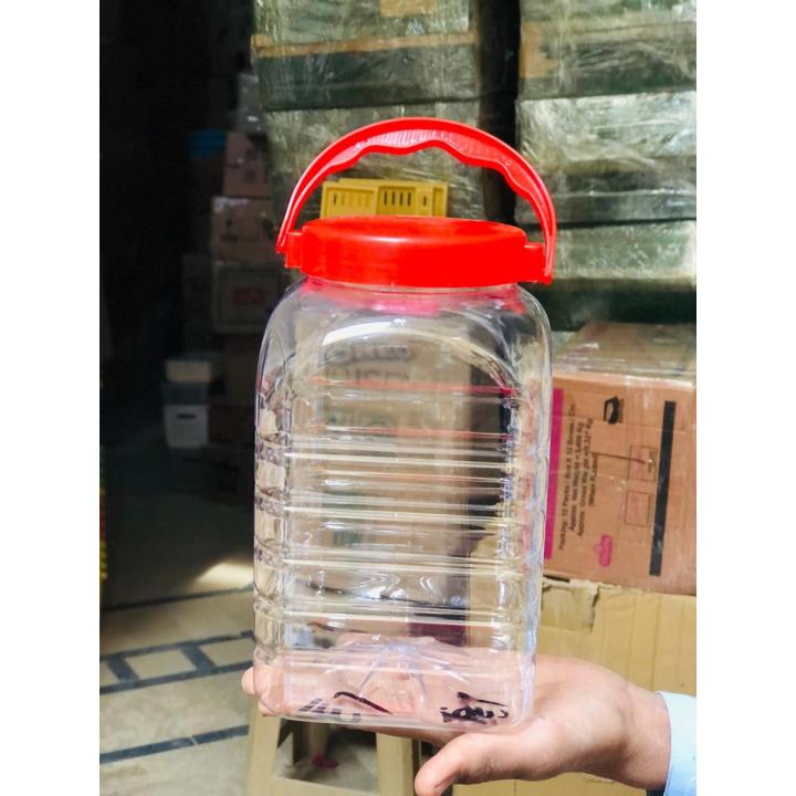 Jars - Plastic Storage Jar with Handle - High Quality Jar - Jars for Kitchen - Chips Storage Nimco Jar - Jar FOR DAAL ACHAR SALT SUGAR CANDIES Rice Tea Different Sizes 2.5Kg 5Kg 10Kg