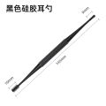 【HOT】 Double-Sided Earpick Soft Silicone Spiral Rotating Ear Wax Cleaner Ears Remover Clean Tool Spiral Design. 