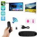 BeesClover Smart Remote Control Air Mouse Keyboard Wireless Backlit Remote Controller Rechargeable 2.4G TV Box Remote Plug Play Multifunctional Fly Mouse Remote Controller. 