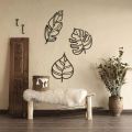 3PCS Large-Scale wall sticker Leaf Wall Art - No Feathers, Creative Home Decoration, Garden Accent, Family Wall Decoration Artwork, Add a Touch of Nature to Your Space / wall decal. 