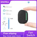 SMATRUL Wifi Ceiling fan switch - Mini Fan Speed Switch Controller White/Black - Tuya APP Voice Relay Work for Google Home Alexa. 