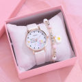 Women Children Watch Quartz Watches 2pcs Set Clocks For Girls Clock WristWatch Women Watches Colorful Relogio Feminino. 