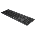 A4tech FBX50C Bluetooth & 2.4G Wireless Keyboard - Rechargeable USB Type C - Multi Device - 2 cm Slim & Lightweight - Scissor Switch Keys - Multidevice Pairs Upto 4 Devices - For PC/Laptop/Tablet/iOS/Android/Smart TV. 