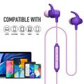 WRZ Wireless Headphones, S8 Bluetooth 5.0 Earphones with Microphone Magnetic IPX6 Sweatproof Sport Running Workout  Travelling 10Hrs Playtime  for Android iOS Cell Phones (Purple Pink). 