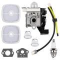 SRM225 PAS225 Carburetor Tune Up Kit for Echo SRM-225 PAS-225 A021001692 -Eater String Trimmer Carburetor. 