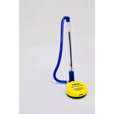 Ball Point Pen with Table Holder / Best Desk Pen with Holder 0.7mm - Blue