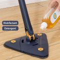 Triangle Twister Mop 360° Rotating Mop Triangular mop head easy cleaning Automatically twisting water. 