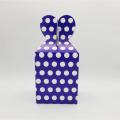 DARK BLUE POLKA DOT GOODY BOX - DARK BLUE POLKA DOT THEME GOODY BOX - PACK OF 10 GOODY BOX. 