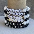 Custom name bracelet letter bracelet. 