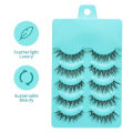 【hot】 5 Pairs Individual Lashes Wispy Women Makeup Eyelash Extension Natural False Eyelashes Japanese False Eyelashes Cosplay Cilia. 