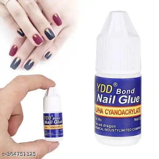 Strong Nail Glue for Artificial Nails – Quick Dry & Long-Lasting Adhesive | Professional Nail Glue for Acrylic Nails, Press On Nails & Nail Art | Waterproof, Durable & Easy to Apply | Must-Have Nail Glue for Perfect Manicures | Best Nail Glue for Girls