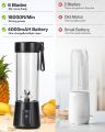 Ultra Fast Juicer – Juicer Blender Machine – Mini Juicer Machine – Juicer Machine Mini – High Power Portable USB Rechargeable Blender For Smoothies, Shakes & Fresh Juices – Ideal For Home, Travel, Gym & Office Use. 