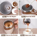 Automatix Self Stirring Coffee Mug, Automatic Magnetic Stirring Coffee Cup, 380mL Auto Mixing Mug with Lid, Rechargeable Magnetic Coffee Mug, Electric Smart Mixer Coffee Cup, Stainless Steel Self Mixing Coffee Cup, Portable Stirring Cup. 