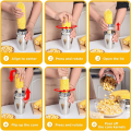 Corn Cutter Peeler Corn Cob Stripper with Cup 304 Stainless Steel Corn on the Cob Remover Kitchen Tool. 