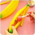 【2023NEW】Simulation banana shape silicone pencil case pencil bags quare pen bag student stationery school supplies storage Cartuchera. 