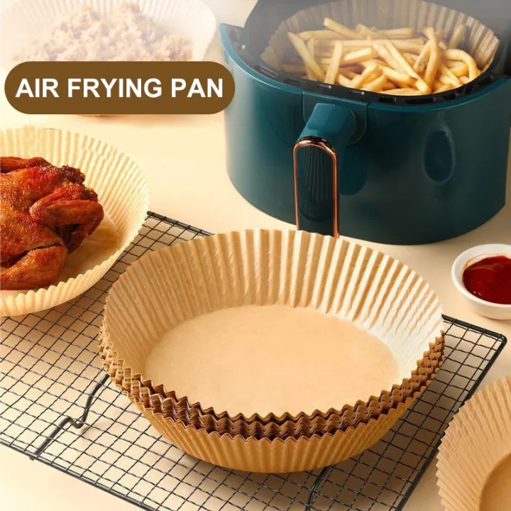 %E3%80%90HOT%E3%80%91%2050/100Pcs%20Air%20Fryer%20Disposable%20Paper%20Liner%20Non-Stick%20Barbecue%20Plate%20Round%20Oven%20Pan%20Pad%20For%2016Cm%20Air%20Fryer%20Micro-Wave%20-%20Image%202