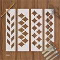 Pack of 10 random border Stencils Template Wall Scrapbooking Painting Photo Album Decor Embossing Paper Card Craft.. 
