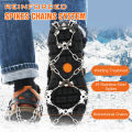 MATCC Ice Crampons with 19 Anti-Slip Stainless Grippers for Walking & Hiking & Mountain - MEDIUM SIZE. 