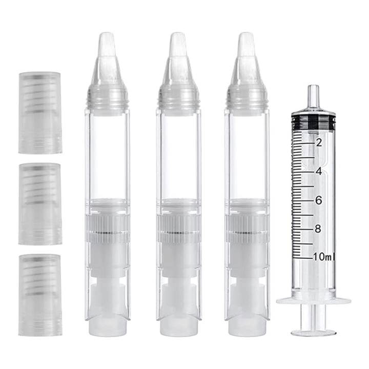 3PCS Touch Up Paint Pens 6ML Refillable Leak-Proof Paint Brush Pen with Injector Wall Repair Kit for Drywall Cabinet