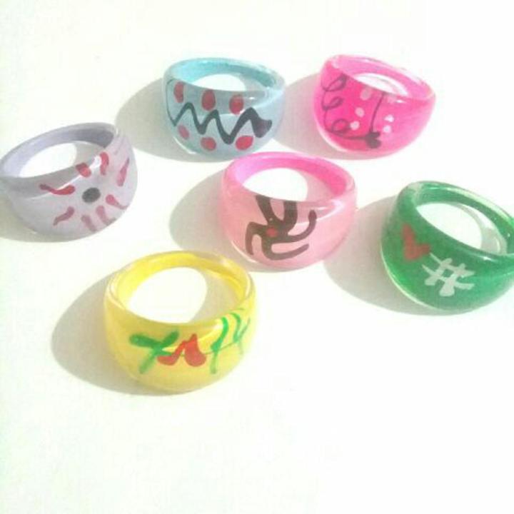 Plastic Rings For Girls