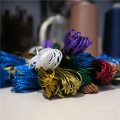 38Pcs Metallic Embroidery Skein Threads Multi-Color Embroidery Floss Glitter Embroidery Thread Cross-Stitch Thread. 