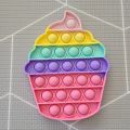 Cup Cake Pop Fidget Toys Push Pop Bubble Fidget Sensory. 