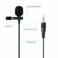 Tiktok mic lav  Clip-on Microphone Collar Wired Mic Tik Tok Making Videos Voice Recording. 