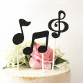 30 Pcs Music Notes Themed Cupcake Topper Paper Cake Inserts Card Wedding Cake Topper Decoration. 