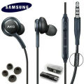 Pack of 2 AKG Handsfree - For All Android Devices Having 3.5mm Headphone Jack - Tuned by Samsung - PUBG AKG Earphone - Handsfree for Music - Black Color-Original handsfree. 