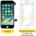 Original Bokman for iPhone 8 Black Screen Replacement Parts Full Display Assembly with Earpiece Speaker and Front Facing Camera Pre-assembled (. 