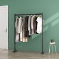 Square  Pipe Hanging Stand Sturdy iron Frame, Freestanding Clothing Rack For Hanging Clothes  Large Capacity Coat Rack For Bedrooms. 