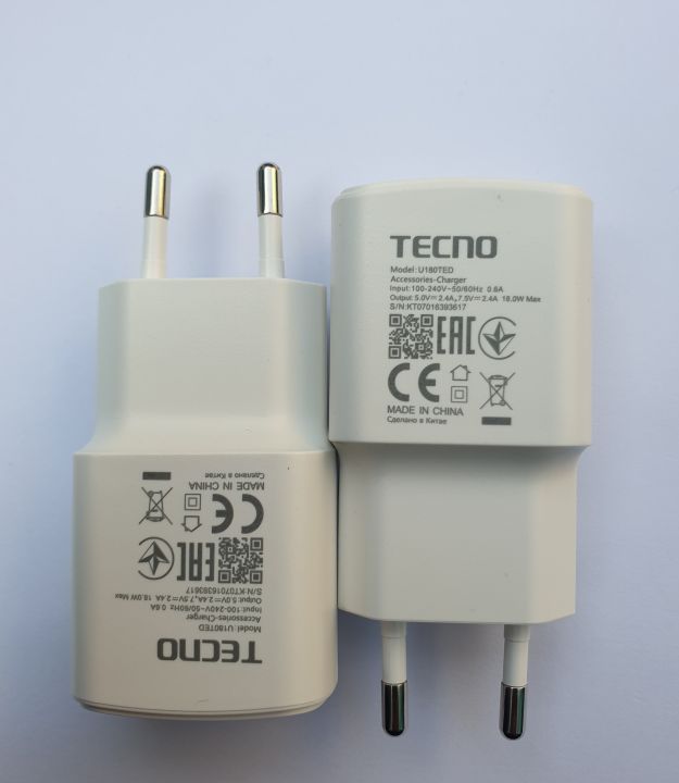 Techno 18W Original Charger Genuine