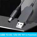 USB power boost line DC 5V to DC 9V / 12V Step UP Module USB Converter Adapter Cable 2.1x5.5mm Plug USB Cable Boost Converter. 