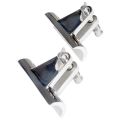 Boat Bimini Top Deck Hinges Fitting Concave Base Harare with Removable Pins Pair Of 2. 