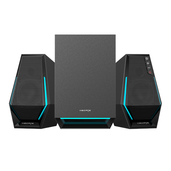 Edifier G1500 MAX 2.1 Computer Speakers System, 60W Hecate Gaming Speakers with Subwoofer, RGB Light, Bluetooth 5.3, USB, Type-C, 3.5mm AUX Input, Black | edifier 2.1 Multimedia Speakers | Edifier Speakers | Edifier Gaming Speaker |
