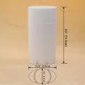 2.5 Oz 75ml Empty Deodorant Containers Refillable Plastic Twist-Up Bottle for DIY Natural Crystal Deodorant Stick Tube Cosmetics. 