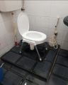 Commode Chair Non Rustable Full fiber - Quince washroom commode toilet chair. 