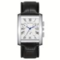 Classic Men's Watch, Fashion Square Roman Numerals Quartz Wrist Watch. 