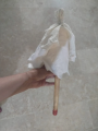 2pcs 17 inch long Wooden Jhatki stick without cloth for use cleaning window /  dusting window door and remove the flying bee wooden stick duster mosquito cleaning tool. 