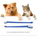 CAT & DOG - TOOTH BRUSH SET DUAL HEAD PET TEETH CLEANER. 