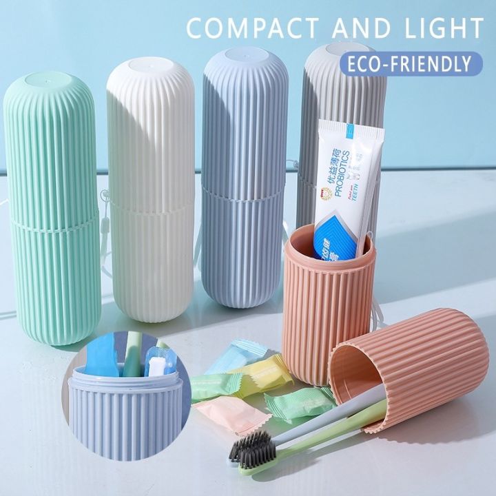 Toothbrush Travel Case, Portable Travel Toothbrush Holder Case, Toothbrush Case Set for Camping, Traveling, Home, School, Business, Bathroom Toothbrush Organizer Travel Toothbrush Toothpaste Make Up Brushes Portable Toothbrush Cup Case