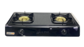 Black Stone 2 Burner Gas Stove Stainless Steel Black/Silver. 